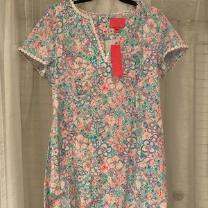 NWT Lilly Pulitzer Braylin Stretch shift dress 14 Love Bug
